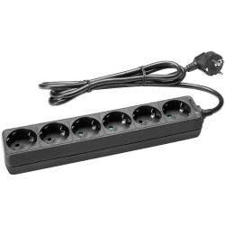 Adam Hall 8747 Steckdosenleiste 6fach 3m Kabel