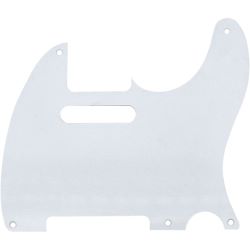 Göldo Pickguard Tele "Vintage" 5-Loch 1-lagig weiss