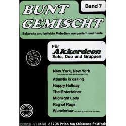 Ecora - Bunt Gemischt Band 7 - f. Akkordeon Solo/Duo/Gruppen