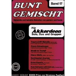 Ecora - Bunt Gemischt Band 17 - f. Akkordeon Solo/Duo/Gruppen
