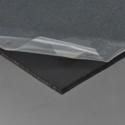 Göldo PG51B Pickguard Rohmaterial/mattschwarz/1-lagig