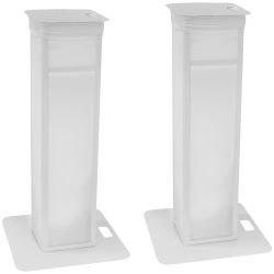 EUROLITE 2x Stage Stand variabel inkl. Cover und Tasche, weiß