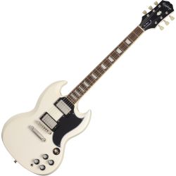 Epiphone 1961 Les Paul SG Standard Aged Classic White E-Gitarre + Koffer