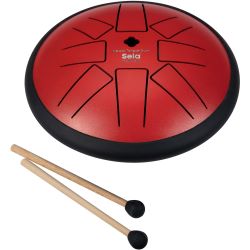 Sela Melody Tongue Drum 6“ (15cm) F Min Red