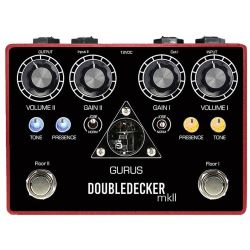 Gurus Double Decker MK II 2 Kanal Overdrive Distortion Pedal B-Ware