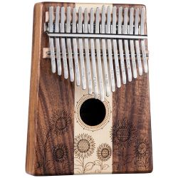 HLURU Kalimba 17 Koa "Sunflower"