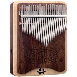 HLURU Kalimba 21 Walnuss m. Resonanzkasten