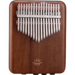 HLURU Kalimba EQ 17 Walnuss m. Pickup & Effekten