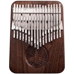 HLURU Kalimba 34 Walnuss 2-reihig