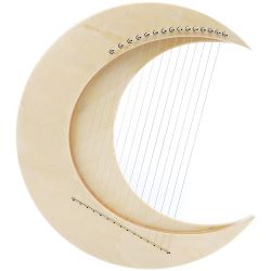 HLURU Lyre Halbmond 15 Saiten natur
