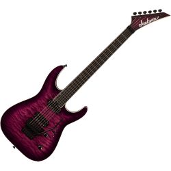 Jackson Pro Plus Series DINKY DKAQ Transparent Purple E-Gitarre