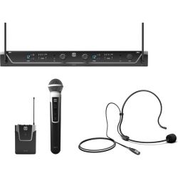 LD Systems U306 HBH 2 Funkmikrofon System mit Bodypack, Headset und Handmikrofon