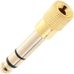 N-RoK Kopfhöreradapter 3,5mm Buchse stereo / 6,3mm Klinke Stereo