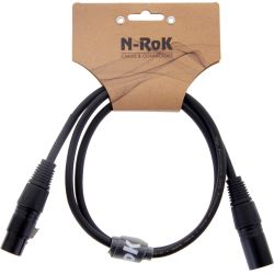 N-RoK Premium Kabel XLR Male / XLR Female 1m