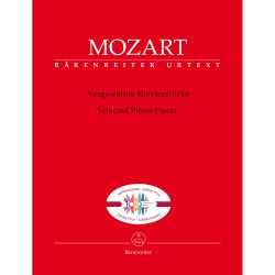 Bärenreiter - Ausgewählte Klavierstücke Wolfgang Amadeus Mozart - f. Klavier