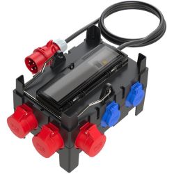 PCE Kunstst.-Mobilverteiler Modell IMST IP44 197x197x200 6TE sw