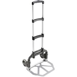Adam Hall Zusammenklappbarer Trolley mit verriegelbarem Ausziehgriff
