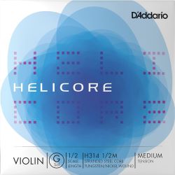 Daddario H314 1/2M Helicore Medium Einzelsaite "G" Violine 1/2