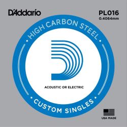 Daddario PL016 Einzelsaite 016 plain