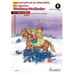 Schott - Die schönsten Weihnachtslieder (+OA) - f. 1-2 Altblockflöten