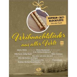 Holzschuh - Weihnachtslieder aus aller Welt (+OA) - f. Sopran- & Altblockflöte