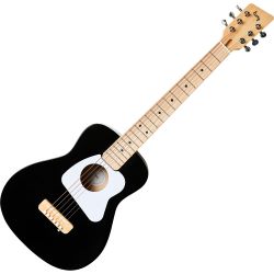 Loog Pro Acoustic Guitar VI Black Kindergitarre