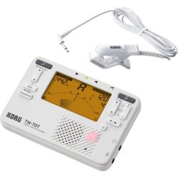 Korg TM-70T CWH Metrotuner inkl. CM-400 Kontaktmikrofon