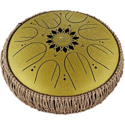 MEINL Sonic Energy Medium Octave Steel Tongue Drum Gold  C Dur 432 Hz 8 Töne
