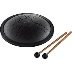 MEINL Sonic Energy Small Steel Tongue Drum F Moll 8 Töne schwarz 7" 18 cm