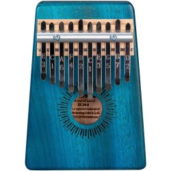 Sela Kalimba Mahogany 10 Blue