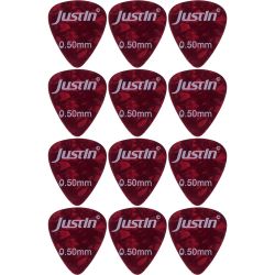 JustIn Standard Zelluloid, 0,50 mm 12er Set Plektren