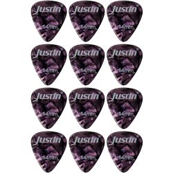 JustIn Standard Zelluloid 1,14 mm 12er Set Plektren