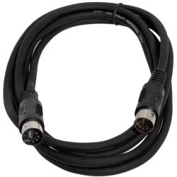 JustIn MIDI-Kabel STD 1 m schwarz MIDI-Kabel