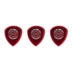 Dunlop Flow Gloss 2,00 3er Pack Plektrum