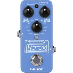 NUX MNU HOOK Drum&Loop Mini Looper & Drumcomputer mit Tape Tempo im Mini Format