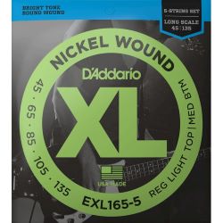 Daddario EXL165-5 5-String E-Bass Saiten 045-135