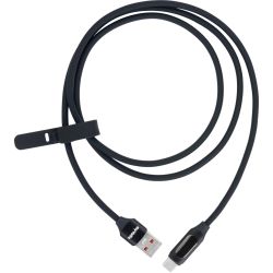 myVolts Step Up USB-A zu USB-C PD Kabel mit LCD Power Meter Schwarz