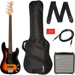 Fender Squier Affinity P-Bass PJ Pack 3SB E-Bassgitarren Set