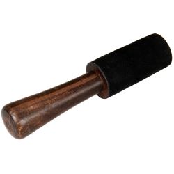 Klangschalen-Schlägel Leder 17x3,5 cm schwarz