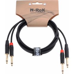 N-RoK Premium Kabel 6,3mm mono / Klinke 6,3mm mono 1,5m
