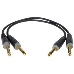 Klotz Klinke Patchkabel 0,15 m 2er Pack