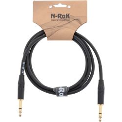 N-RoK Premium Kabel Klinke 6,3mm stereo/Kl. 6,3mm stereo 1,5m