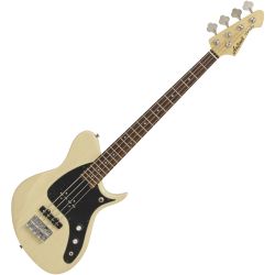 Aria Pro-II J B see-through vintage white E-Bassgitarre