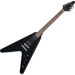 Gibson 80s Flying V Ebony E-Gitarre inkl. Koffer