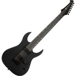 SPIRA Guitars S-407 MBK Satin Black 7-Saiter E-Gitarre