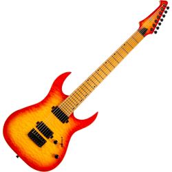 SPIRA Guitars S-507 QFB Fireburst 7-Saiter E-Gitarre