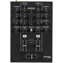 OMNITRONIC PM-202F 2-Kanal-DJ-Mixer mit Filter und Bluetooth
