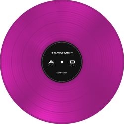 Native Instruments TRAKTOR Control Vinyl MKII 2024 Neon Pink Transparent