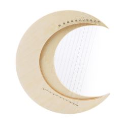 HLURU Lyre Halbmond 11 Saiten Natur