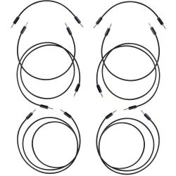 myVolts Candycords Halo 8-Pack Schwarz LED Patchkabel